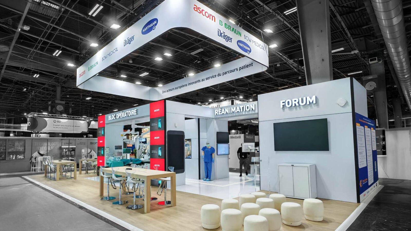 Dräger-Stand auf der Santexpo in Paris