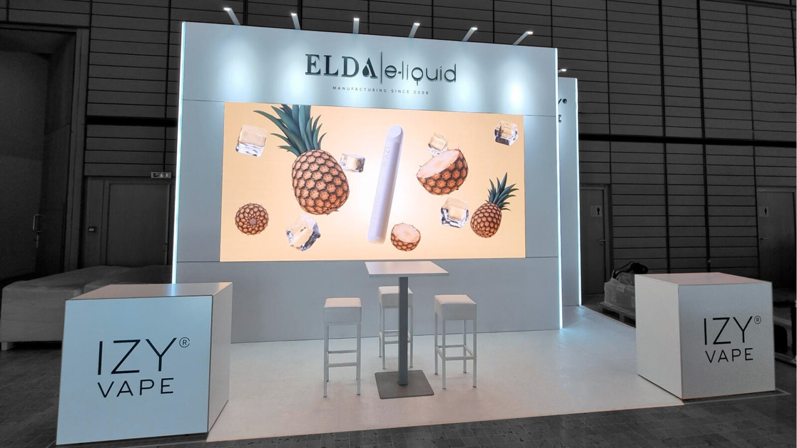 Elda-Stand, VAPEXPO, Lyon, Ansicht 2