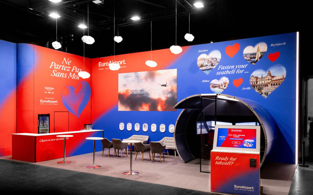 Stand EuroAirport Eurovision : écologique par Enjoy Expo