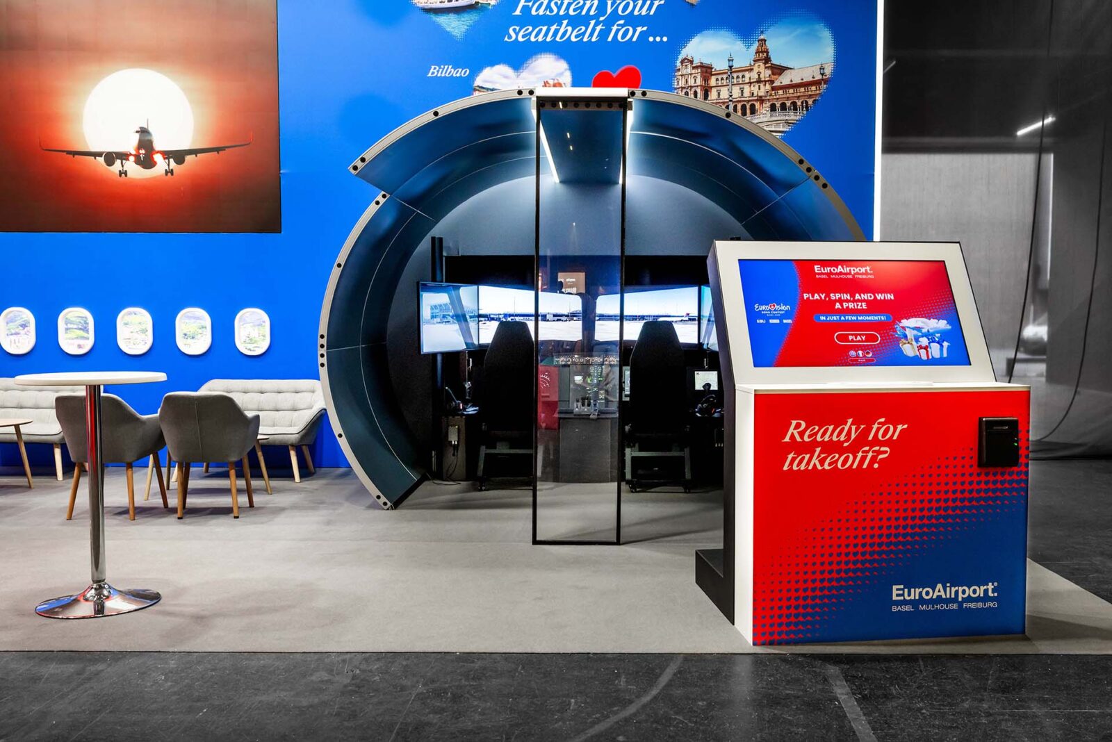 EuroAirport-Stand, Eurovision Village, Basel, Ansicht 2