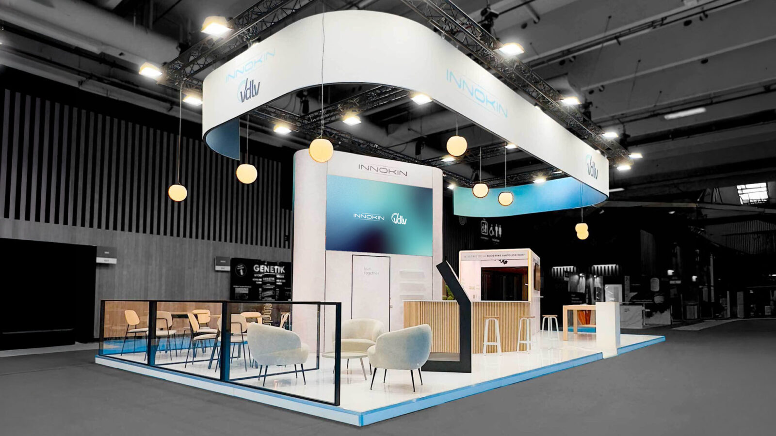 Innokin x vdlv booth at losangExpo in Paris, Porte de Versailles