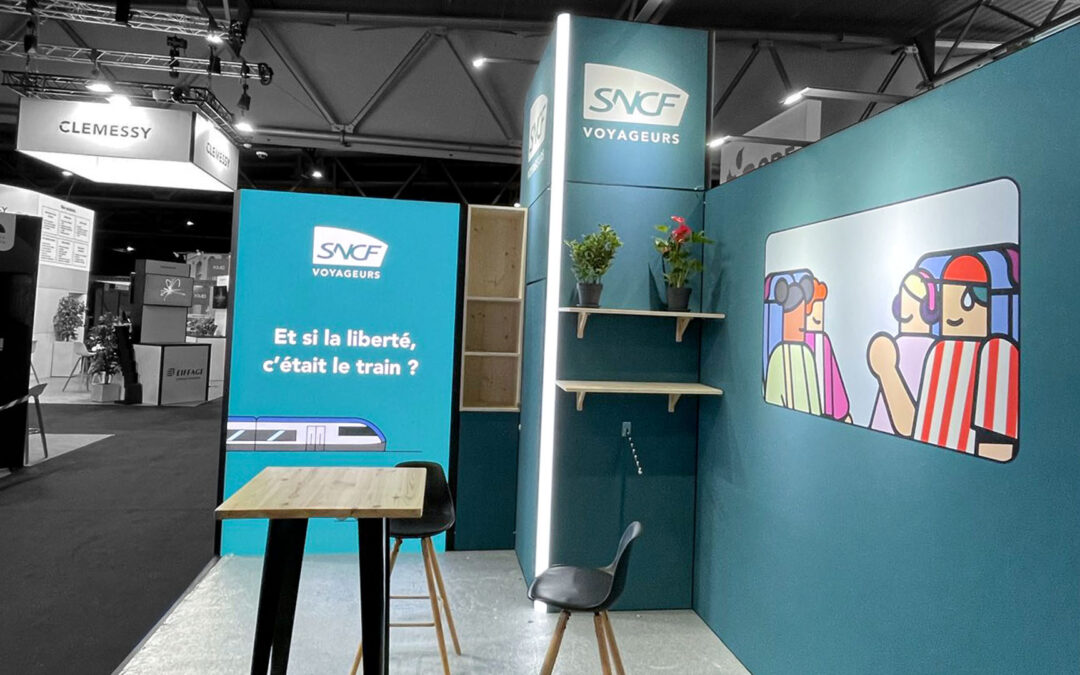 Stand écologique SNCF au salon B.E 5.0 par Enjoy Expo