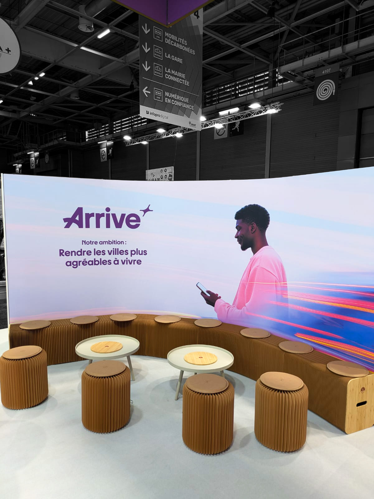 Stand Arrive, Salon SMCL, Paris, vue 3