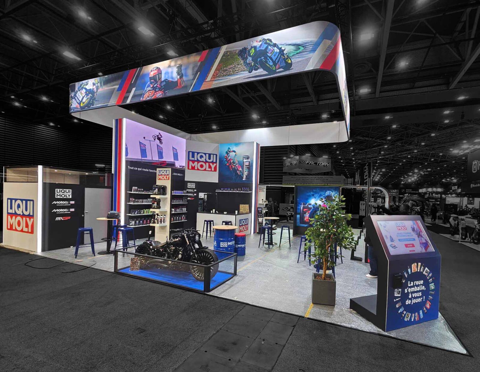 LIQUI MOLY-Stand, Motorradmesse, Lyon, Ansicht 3
