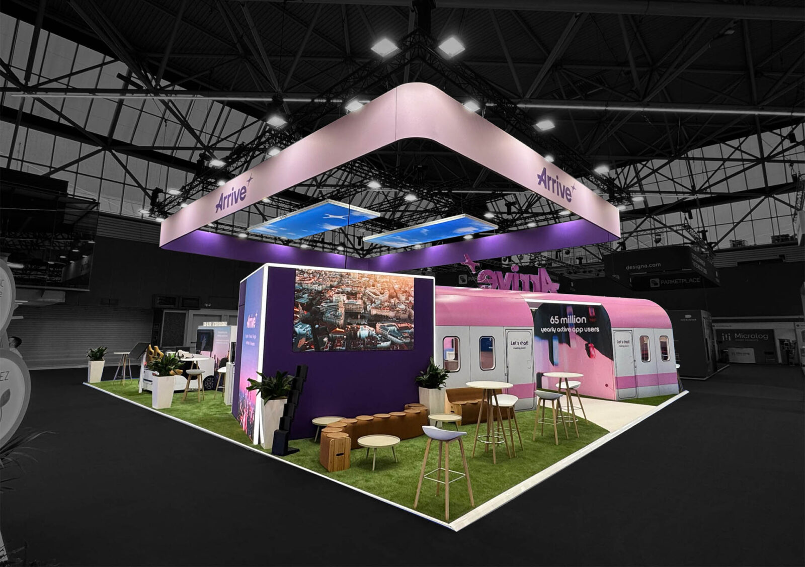 ARRIVE-Stand, Intertraffic-Messe, Amsterdam, Ansicht 2