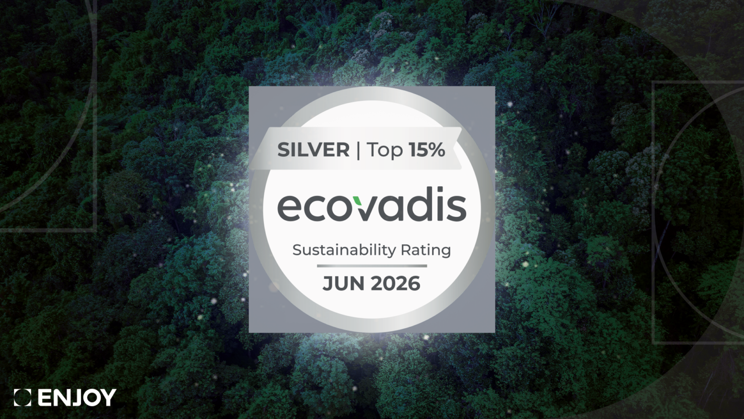 Illustration of the EcoVadis ENJOY Silver Medal