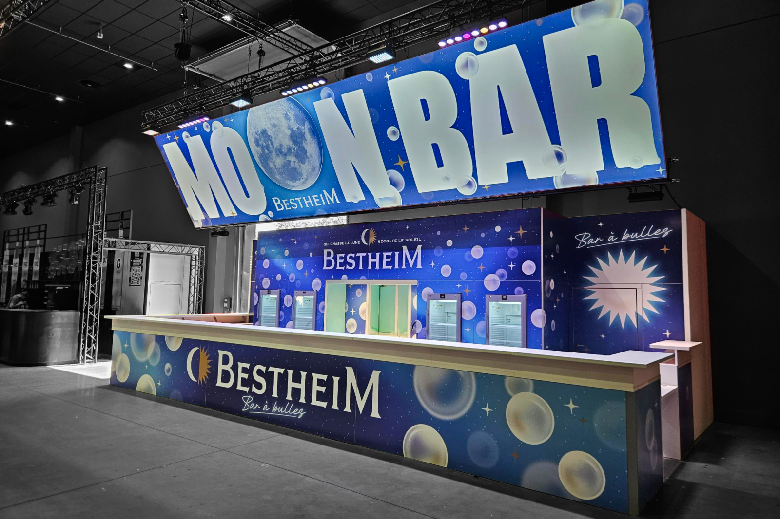 Der von ENJOY gestaltete Bestheim-Stand auf der Elsässer Weinmesse in Colmar