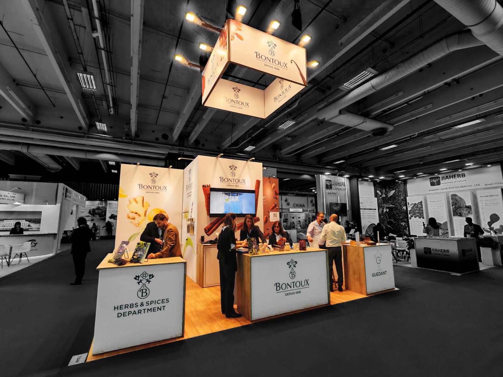 Bontoux-Stand auf der FI Europe, zertifiziert mit „Better Stands Gold“