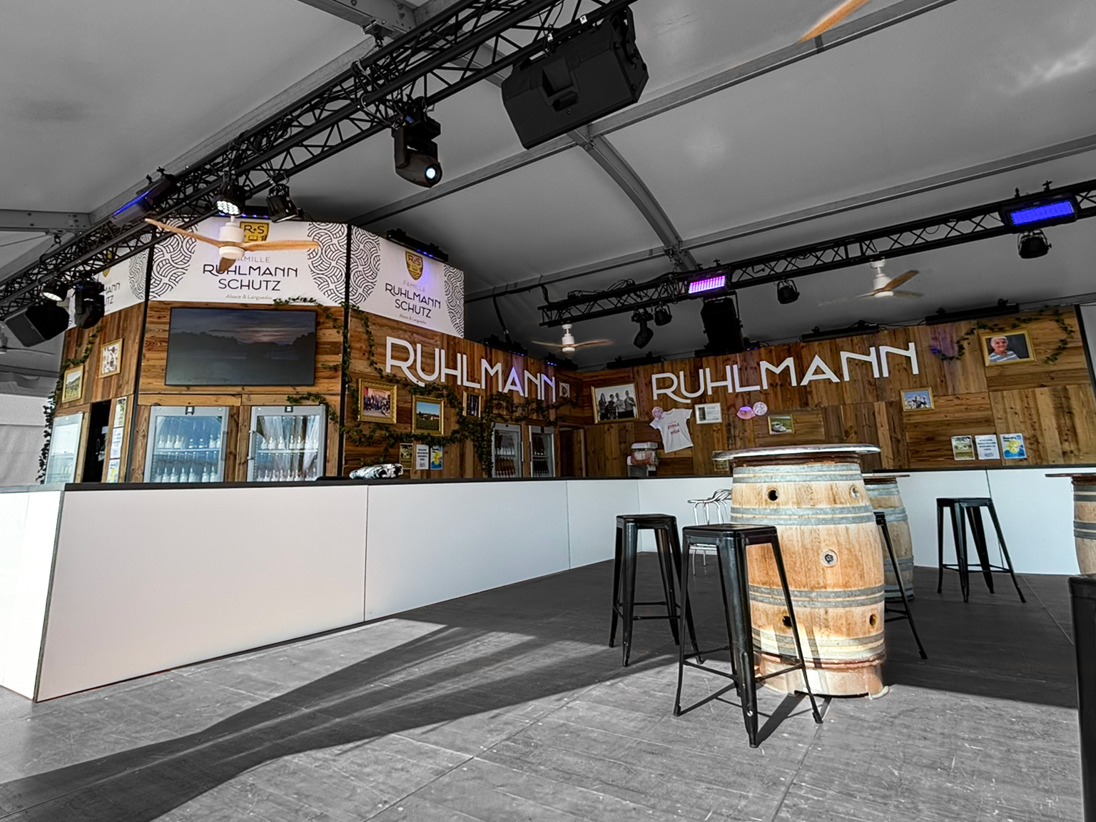 Der von ENJOY gestaltete Rulhmann-Stand auf der Elsässer Weinmesse